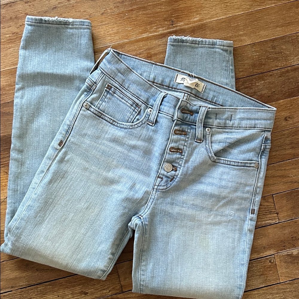 Madewell High Rise Skinny Light Denim Jeans💙